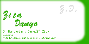 zita danyo business card